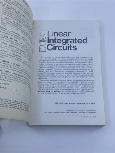 RCA Linear Integrated Circuits Manual IC-42, 1970, Computer Software - Picture 9 of 20