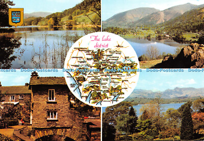 D075800 The Lake District. Rydal Wasser. Grasmere. Windermere. Sanderson und Dixo