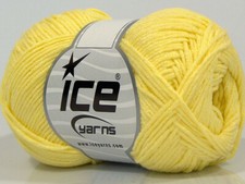 8-Skein Lot Lorena Bamboo Yarn Fine Summer 8x50g/150m Lemon Yellow