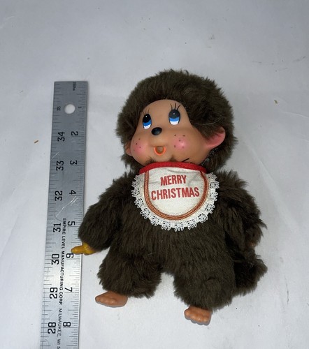 VINTAGE RUSS BERRIE THUMKEY THUMB SUCKER MONKEY STUFFED ANIMAL PLUSH CHRISTMAS - Picture 4 of 4
