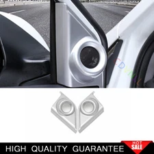 Fit For Honda CRV CR-V 2017-2021 Matte Silver A Pillar Speaker Frame Cover Trim