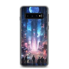 Cyberpunk Cityscape Samsung Cell Phone Case