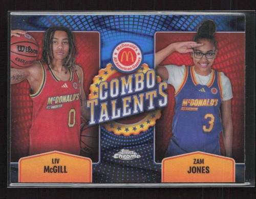 2024 Topps Chrome McDonald's All American Basketball Blue RayWave Refractor Liv McGill #COT-ALI
