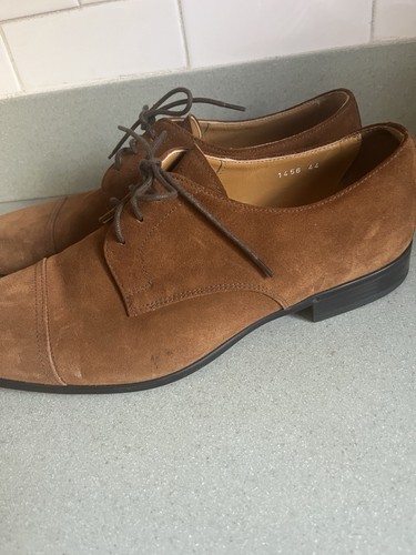 Zapatos italianos hechos a mano Doucal's gamuza mostaza EU44 - 11 excelente estado - Imagen 8 de 10