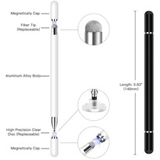 Magnetic Disc Stylus Pen for Touchscreen Devices