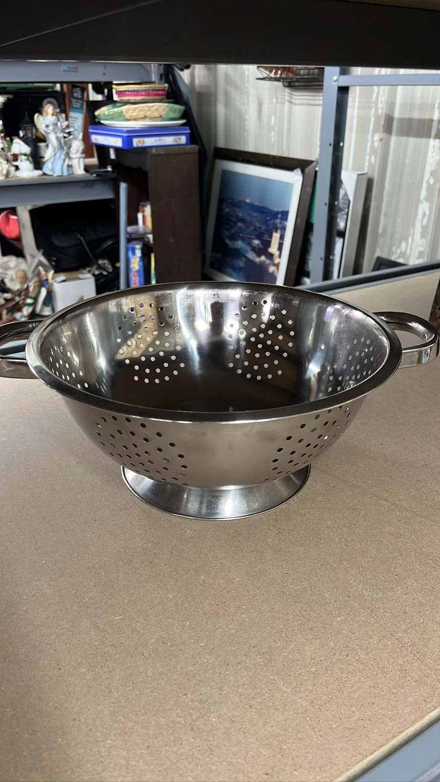 Stainless Steel Footed Strainer, 11