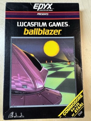 Ballblazer (Commodore 64 C64/128 & Atari 400/800, 1985) Complete in Box CIB