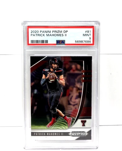2020 Panini Prizm DP PATRICK MAHOMES II Football Card PSA 9 MINT