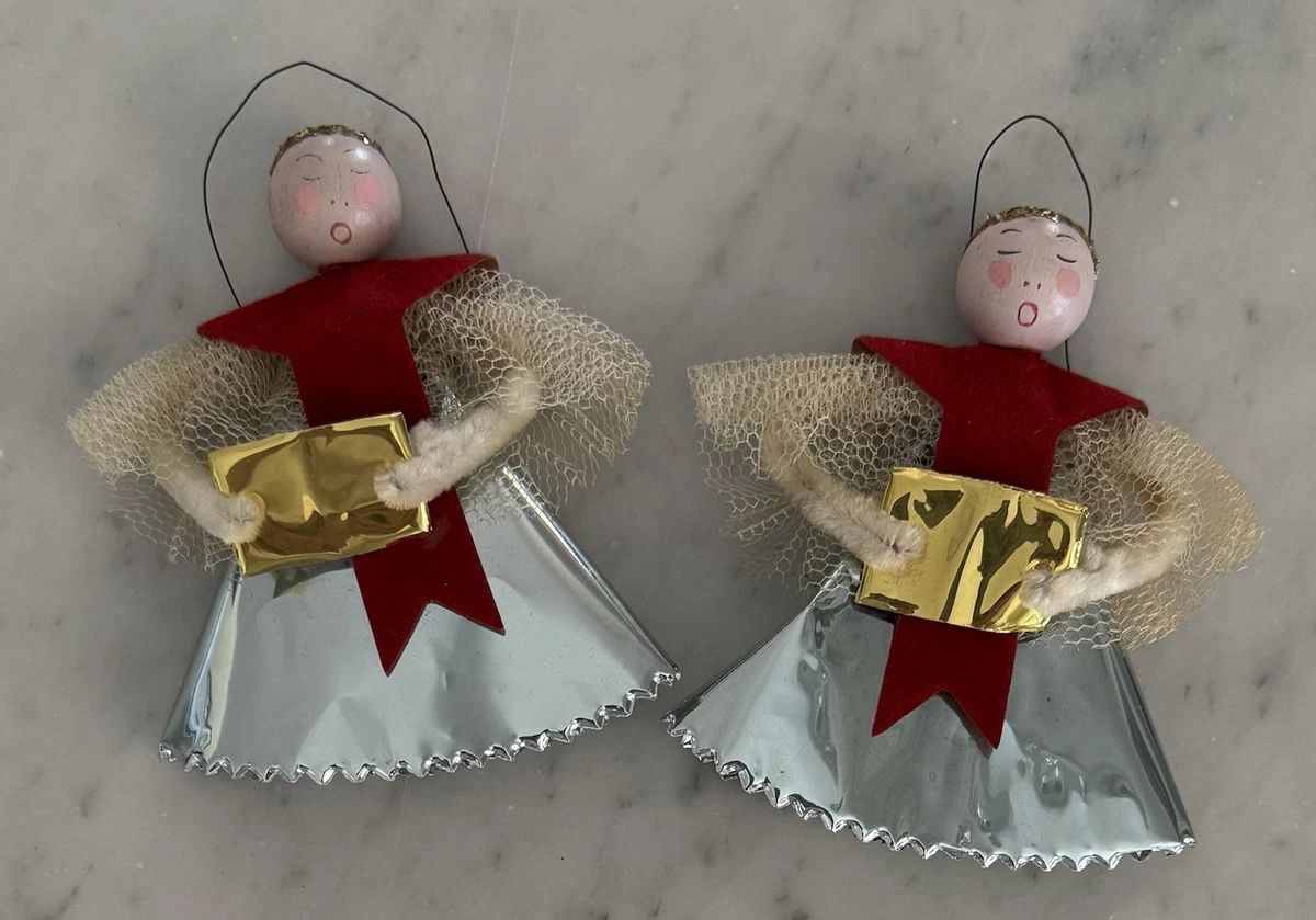 Wooden Christmas Collectible Holiday & Seasonal Ornaments 1950