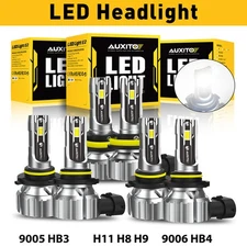 Combo 6 9005+9006+H11 LED Headlight Kit Bulbs High Low Beam 6500K White 90000LM