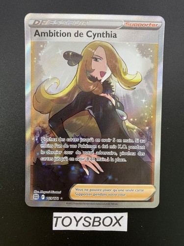 Carte Pokémon Ambition De Cynthia FA 169/172 / Stars Étincelantes EB9 / NEUF FR - Picture 2 of 3