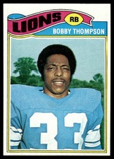 1977 Topps Bobby Thompson Rookie Detroit Lions #486