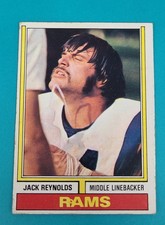 1974 Topps RC #25 Jack Reynolds Los Angeles Rams FOOTBALL Card Z8