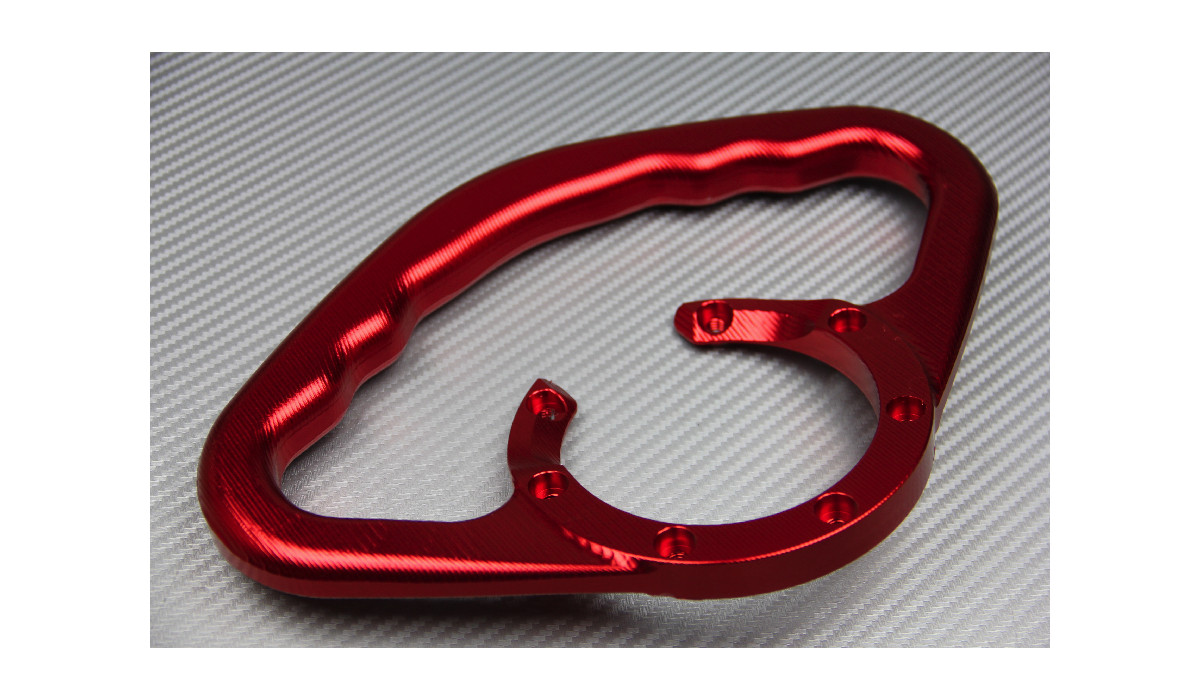 Poignée passager en alu CNC rouge de haute précision pour Honda CTX 700