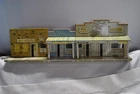 1950s  MARX metal tin litho western city town model toy Roy Rogers Train Layout
