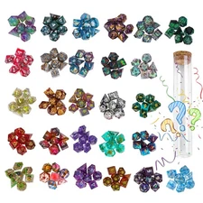 7PCS DND Dice Set,Handmade Sharp Edge Dice Set Mystery Blind Box D&D RPG