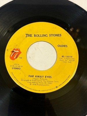 7'' 45 RPM THE ROLLING STONES MISS YOU ON ROLLING STONES RS 13219 VG+/EX 1982