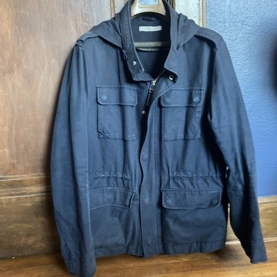 Outerknown Cobalt Inky Blue The Journey Jacket Cotton Blend L RN144067