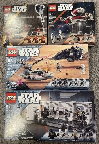 LEGO Star Wars Lot Of 4 Sealed Sets 75387+40755+75378 +GWP 40765