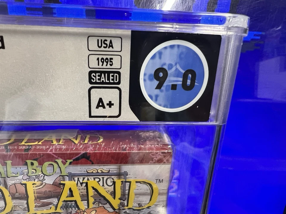 1995 Virtual Boy Wario Land Graded WATA 9.0 A+ Sealed BRAND NEW Nintendo "VR" - Image 3 of 4