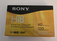 Sony Hi8 HMP P6-120HMPR Video Cassette Tape 120 Min New Sealed