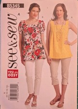 Sewing Pattern See & Sew - B5345 - Top - New ...