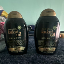 2x 385ml OGX Kukui Oil Shampoo Hydrating Defrizz Sulphate-Free