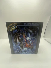 Ceaco BLUE DRAGON Glow in Dark 550 Piece Jigsaw Puzzle 24"x18" Fantasy 