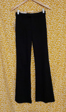 NWT Target A New Day womens black high rise flare stretch ponte trousers size 2