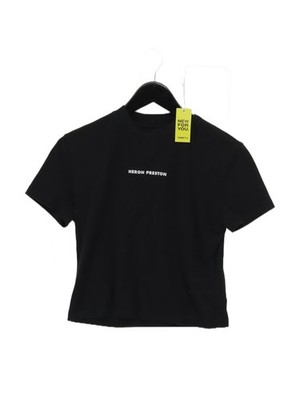 Heron Preston Damen T-Shirt L schwarz Baumwolle mit Polyester, Elasthan Basic