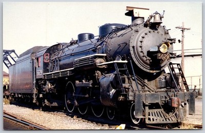 Grand Trunk Western 4-6-2 #5629 Steam Locomotive Postcard