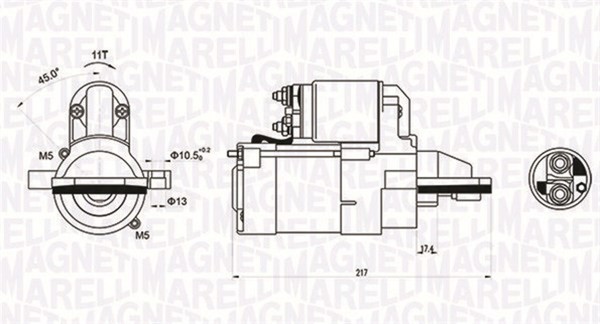Anlasser Starter Magneti Marelli 063721246010 12V FüR Ford Mondeo 3 B4Y B5Y BWY-image