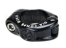 Dia-Compe MX hinged BMX bicycle seat clamp - 28.6mm (1 1/8") BLACK