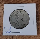 1917 s obverse circulated Walking Liberty half dollar