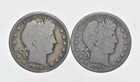 1892-1915 Lot 2 1906-O 1904 Barber 90% Half Dollars - Coin Collection *024