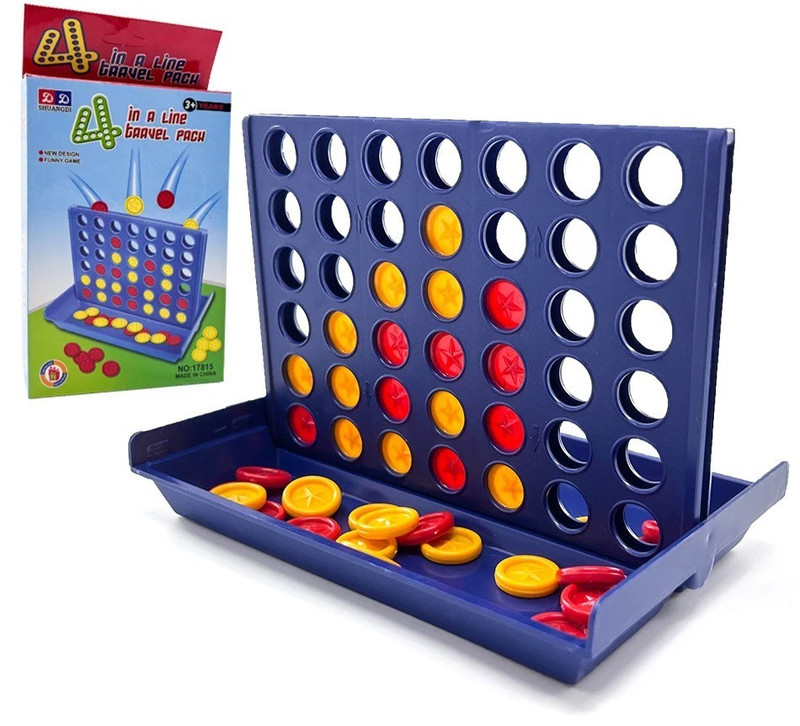 Connect 4 In A Row Four In A Line Board Game Family Fun Match 4 Raw