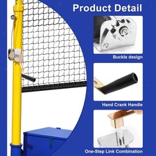 Metal Volleyball Net Crank Replacement Multifunctional Non Slip Hand Crank