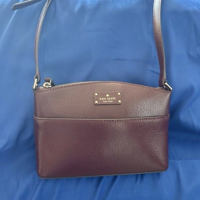 Kate Spade Grove Street Millie Leather Crossbody In Burgundy