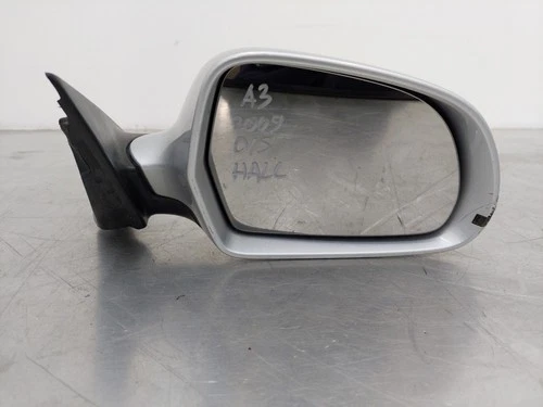 AUDI A3 8P 2008-2013 RIGHT DRIVER SIDE WING MIRROR SILVER