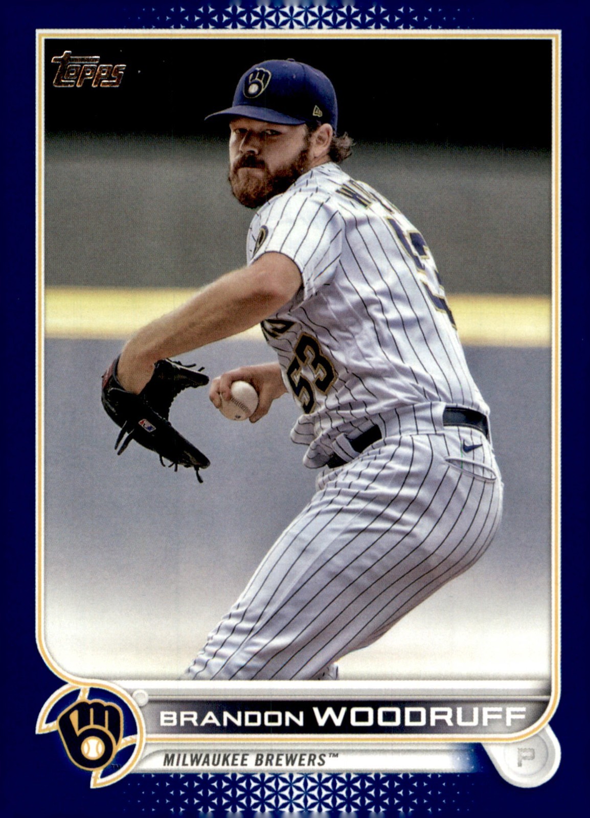 2022 Topps Brandon Woodruff #336 Royal Blue