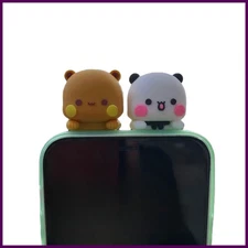 Yier Bubu Dudu Mobile Phone Ornament Cute Panda Mini Toy Kawaii Cartoon Anime