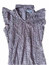 Lace Choker Dress, Created for Macy's Size XS Powdery Mauve