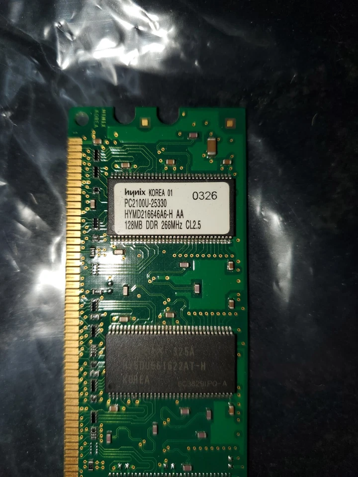 Hynix HYMD216646A6-H AA 128MB PC2100 DDR 266MHz CL2.5 - Image 2 of 4