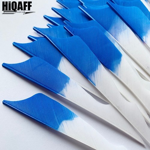 36Pcs 4Inch Stings Blue Gradient Turkey Feather Fletches for Archery DIY Arrow - Picture 5 of 6