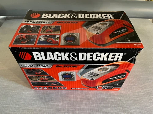 BLACK+DECKER ASI300-QS 11bar Druckluftkompressor -Auto-Motorrad-Wohnmobil