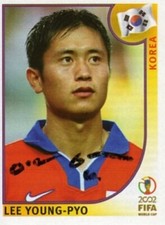 Lee Young-Pyo - S Korea - Signed Sticker - COA - (32492)