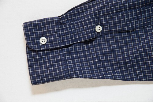 RALPH LAUREN Blake Mens Shirt Blue Check Long Sleeve Medium Size - Picture 8 of 14
