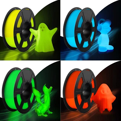 SUNLU Glow in the Dark PLA 3D Printer Filament Lumimos 1.75mm 1KG Less Stringing
