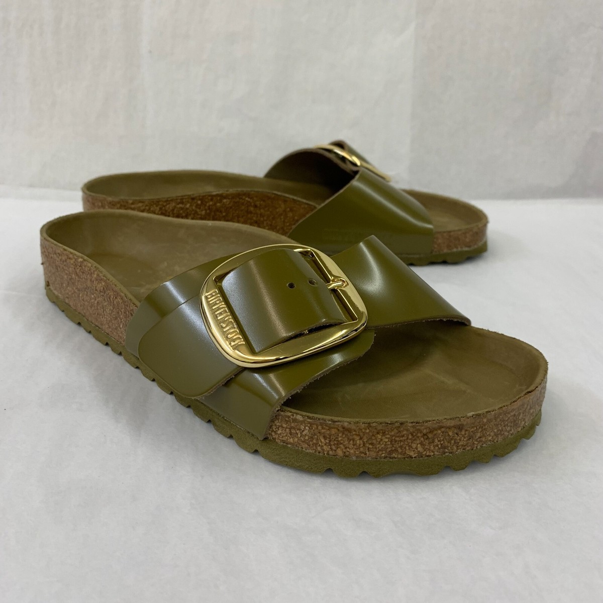 Birkenstock New w/ Box Madrid Big Buckle High Shine Mud