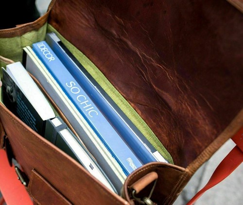 Herren-Kuriertasche aus echtem Leder Aktentasche Umhängetasche Laptop Schulte... - Bild 4 von 10